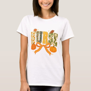 Nurse Coquette☐ nurse pumpkin png T-Shirt