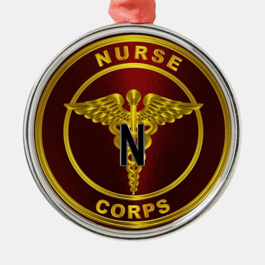 Nurse Corps Weihnachten Ornament Aus Metall (Vorne)