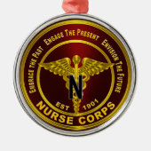 Nurse Corps Weihnachten Ornament Aus Metall (Vorne)