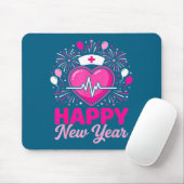 Nurse Crew Heartbeat Nye Countdown Party Year Happ Mousepad (Mit Mouse)