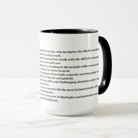 Nurse Custom Tasse (VorderseiteRechts)