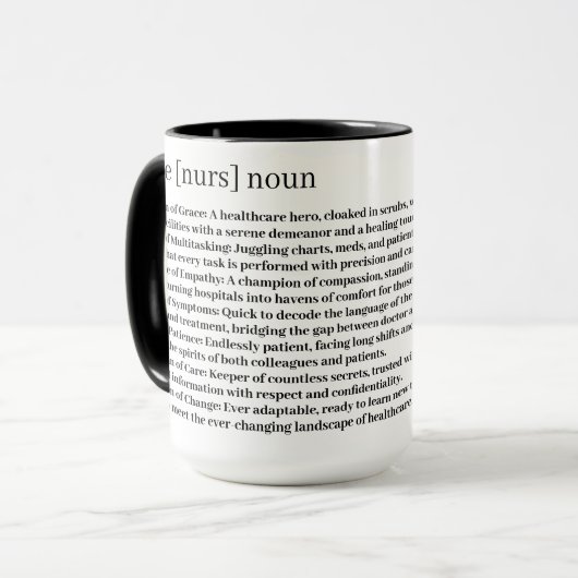 Nurse Custom Tasse (Vorderseite Links)