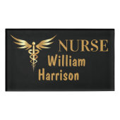 Nurse Customize Caduceus Namenschild (Vorderseite)