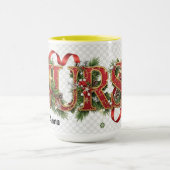 Nurse - Cute Festive Elegant Professionals Mug Tasse (Zentrum)
