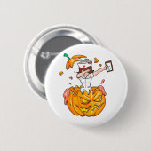 Nurse Dabbing Halloween T - Shirt Pumpkin Dab Gesc Button (Vorne & Hinten)