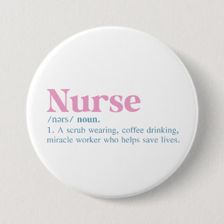 Nurse Definition Button Nursing-Geschenk
