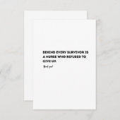 Nurse Definition Card – Funny & Heartfelt Dankeskarte (Vorne/Hinten)