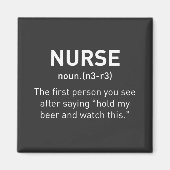 Nurse Definition Funny | Eingetragene Krankengesch Magnet (Vorne)