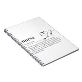 Nurse Definition Notebook Notizblock (Rechte Seite)