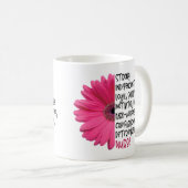 Nurse Definition Pink Daisy Essential Worker Kaffeetasse (VorderseiteRechts)