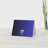 Nurse Doctor Medical flowre Stethoscope Nursing   Dankeskarte (Rückseite)