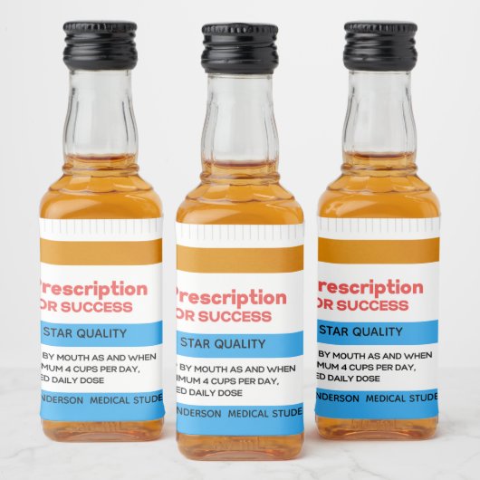 Nurse Doctor Medical Graduation Favor Alkoholflaschenetikett (Flaschen)
