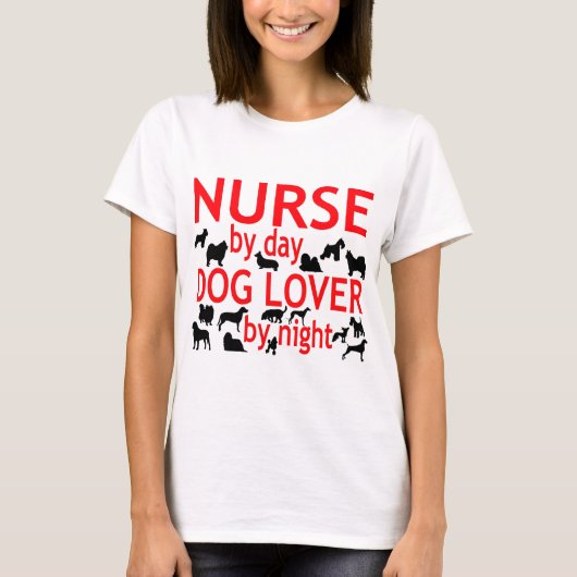 Nurse Dog Lover T-Shirt (Vorderseite)