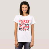 Nurse Dog Lover T-Shirt (Vorne ganz)