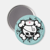 Nurse Dolly Platsch Magnet (Vorderseite/Rückseite)