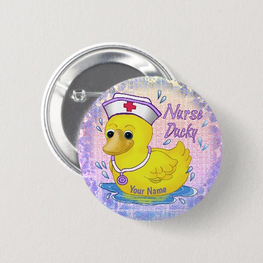 Nurse Ducky Button (Vorne & Hinten)