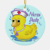 Nurse Ducky Keramik Ornament (Vorne)