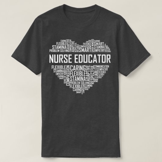 Nurse Educator Heart T-Shirt (Design vorne)