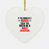 NURSE EDUCATOR KERAMIK ORNAMENT (Vorne)