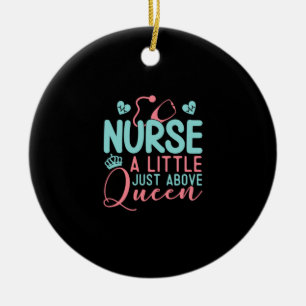 Nurse ein wenig über Königin Keramik Ornament