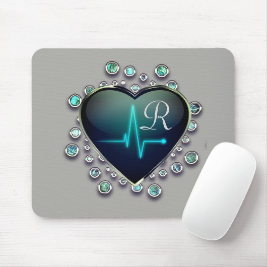 Nurse EKG Herz- und Juwel Mousepad (Mit Mouse)