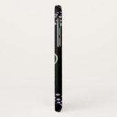 Nurse EKG line Herz und Juwel schwarz blau silber Case-Mate iPhone Hülle (Hinten/Links)