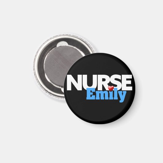 Nurse Emily Show Button Magnet (Vorderseite/Rückseite)