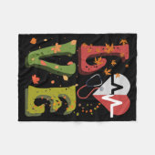 Nurse Erntedank Fleecedecke (Vorderseite (Horizontal))