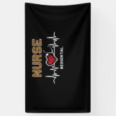 Nurse #Essential Stethoscope Heartbeat Hospital Banner (Vertikal)