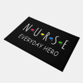 Nurse Everyday Hero Fußmatte (Schrägansicht)