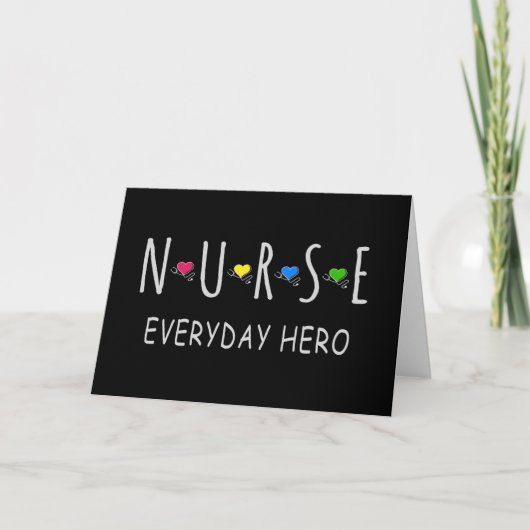 Nurse Everyday Hero Karte (Vorderseite)