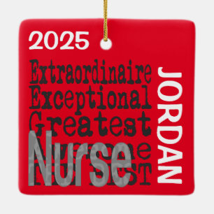 Nurse Extraordinaire CUSTOM Keramikornament