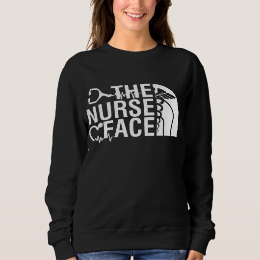 Nurse Face Sweatshirts: RN, LPN, Student Nurse Sweatshirt (Vorderseite)