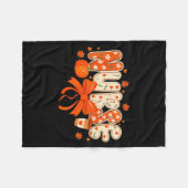 Nurse Fall Autumn Pumpkin Sce Coffee Thanksgiving Fleecedecke (Vorderseite (Horizontal))
