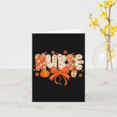 Nurse Fall Autumn Pumpkin Sce Coffee Thanksgiving  Karte (Gelbe Blume)