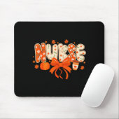 Nurse Fall Autumn Pumpkin Sce Coffee Thanksgiving Mousepad (Mit Mouse)