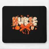 Nurse Fall Autumn Pumpkin Sce Coffee Thanksgiving Mousepad (Vorne)