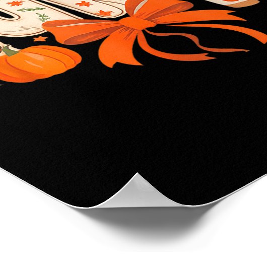 Nurse Fall Autumn Pumpkin Sce Coffee Thanksgiving  Poster (Ecke)