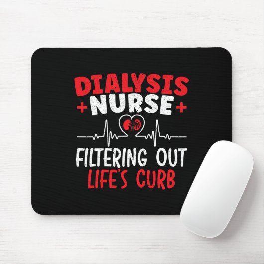 Nurse Filtering Heartbeat Mousepad (Mit Mouse)