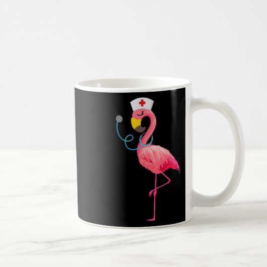 Nurse Flamingo - Funny Flamingo Lover Nursing Kaffeetasse (Rechts)