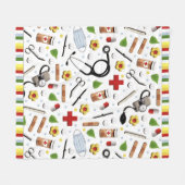 Nurse Fleece Blanket (Vorderseite (Horizontal))