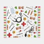 Nurse Fleece Blanket (Vorderseite (Horizontal))