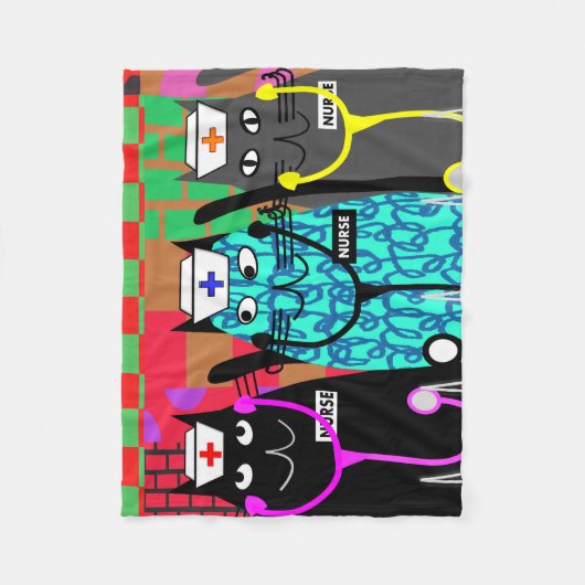 Nurse Fleece Blanket Cat Nurses (Vorderseite)