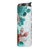 Nurse Floral Custom Thermosbecher (Nach links gedreht)