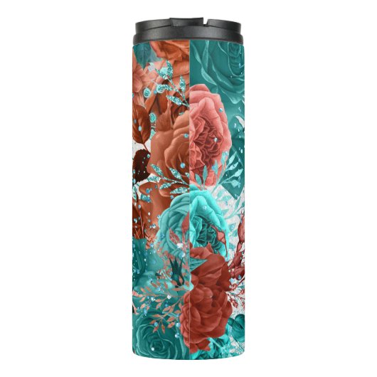 Nurse Floral Custom Thermosbecher (Rückseite)