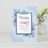 Nurse Floral vielen Dank für die Einladung (Stehend Vorderseite)