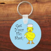 Nurse Flu Shot Chick Schlüsselanhänger (Vorderseite)