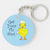 Nurse Flu Shot Chick Schlüsselanhänger (Rückseite)