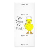 Nurse Flu Shot Chick Werbekarte (Vorne)