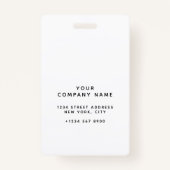 Nurse Foto Hospital ID Ausweis (Rückseite)